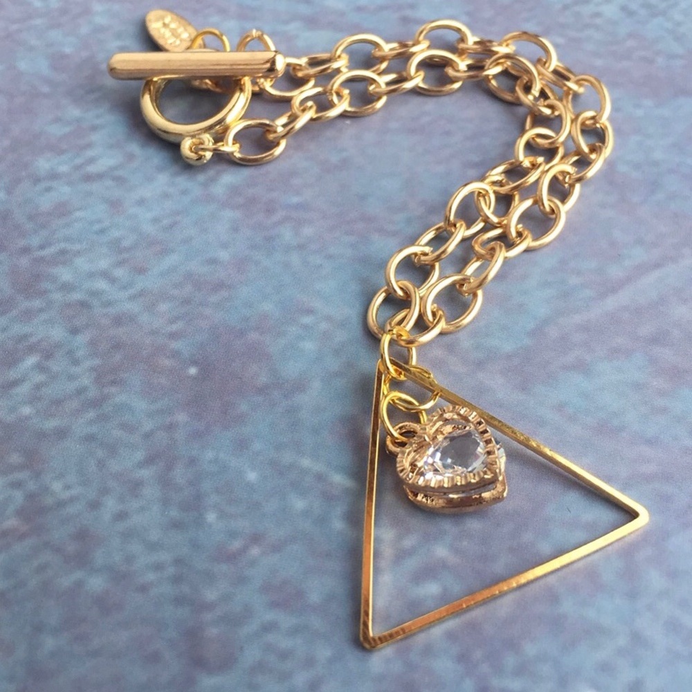 NEW Handcrafted Gold Link Charm Bracelet